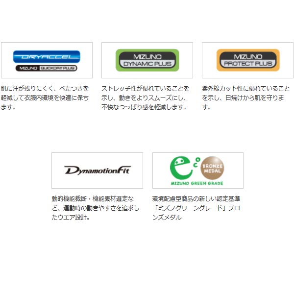 ミズノバイオギアハイネック長袖アンダーシャツ